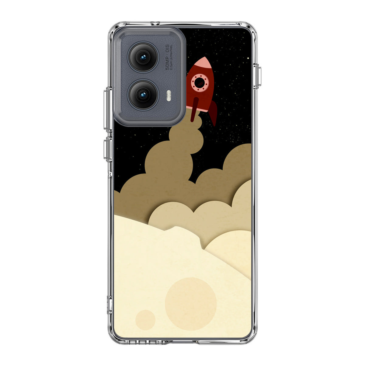 Rocket Ship Motorola Edge 2024 Case