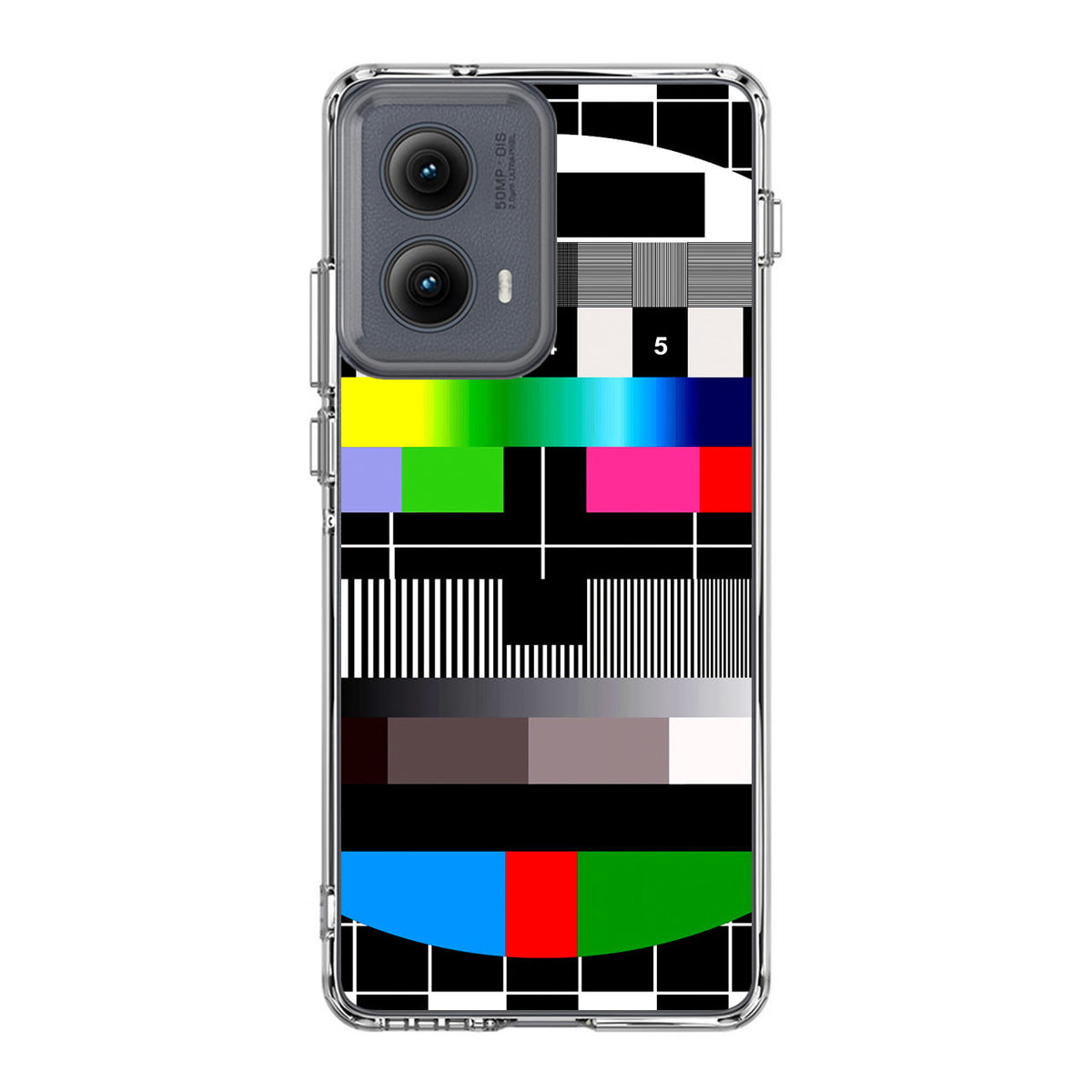 Scheme Pause TV Colorful Mesh Motorola Edge 2024 Case