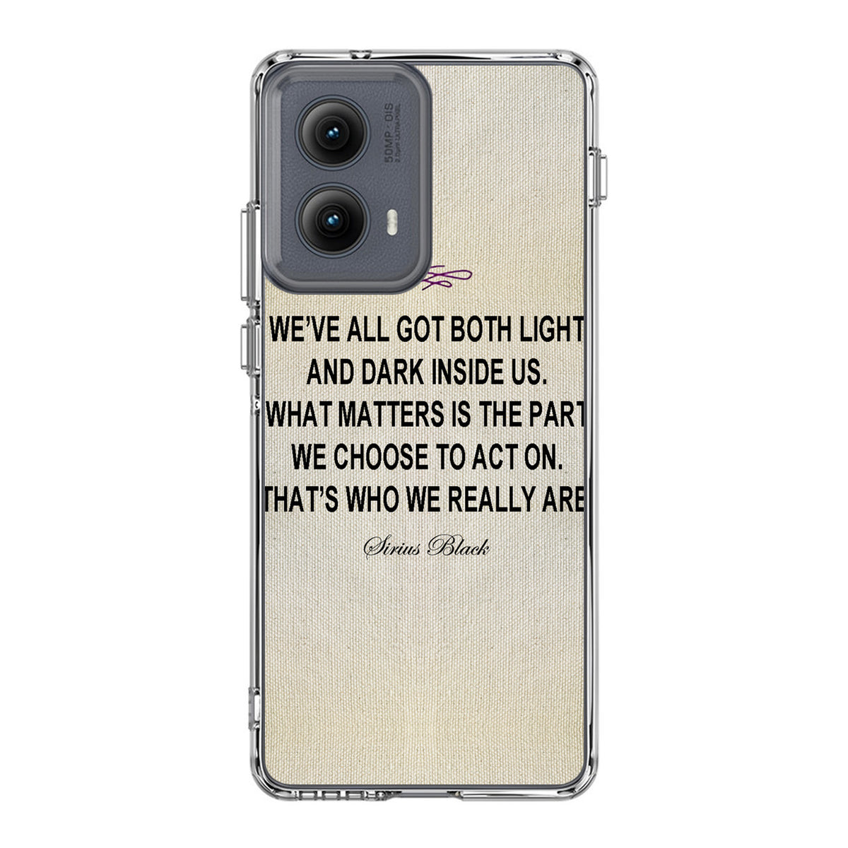 Sirius Black Quote Motorola Edge 2024 Case