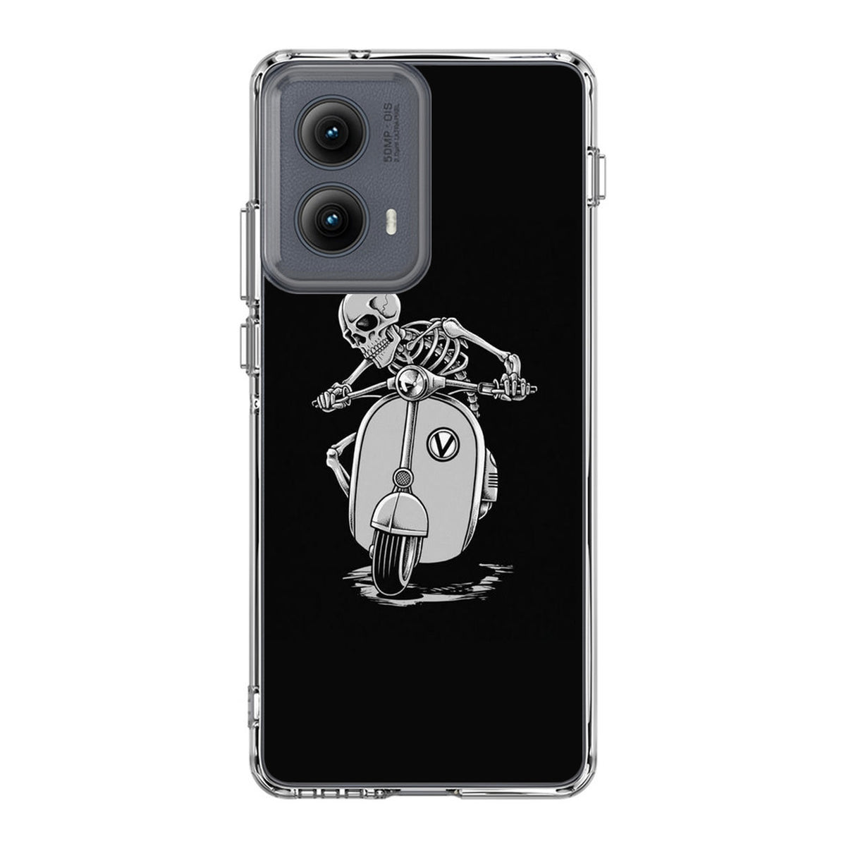 Skeleton Rides Scooter Motorola Edge 2024 Case