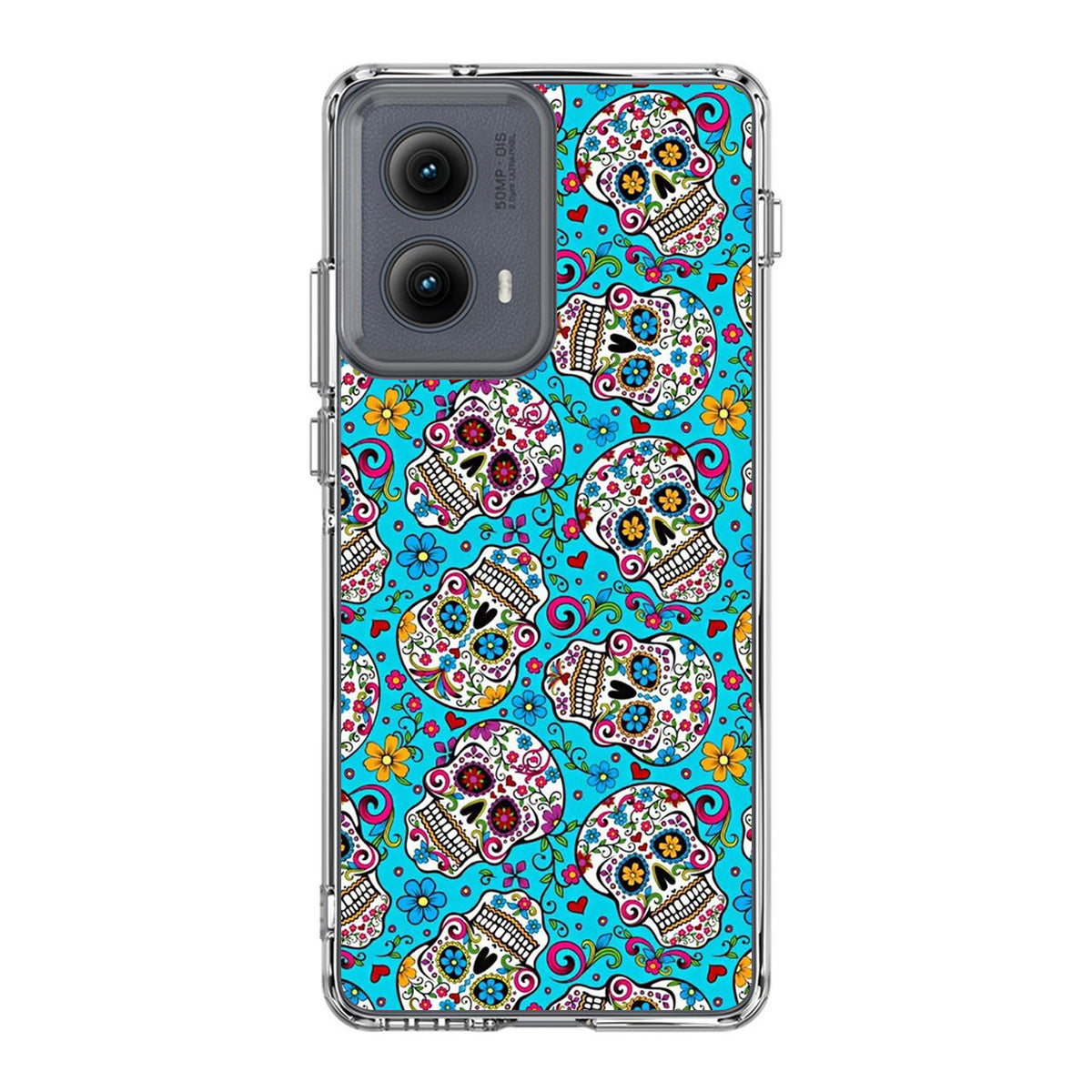 Skull Floral Sugar Motorola Edge 2024 Case