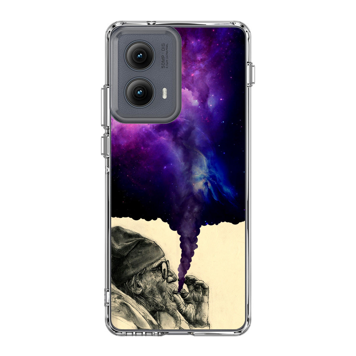 Smoking Galaxy Motorola Edge 2024 Case