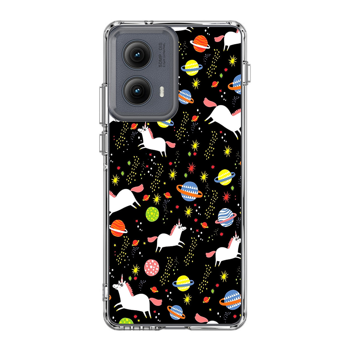 Space Unicorn Pattern Motorola Edge 2024 Case