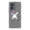 Unicorn Dabbing Grey Motorola Edge 2024 Case