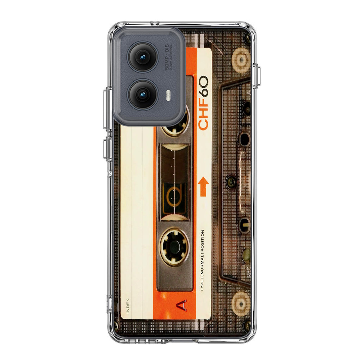 Vintage Audio Cassette Motorola Edge 2024 Case