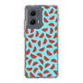 Watermelon Fruit Pattern Blue Motorola Edge 2024 Case