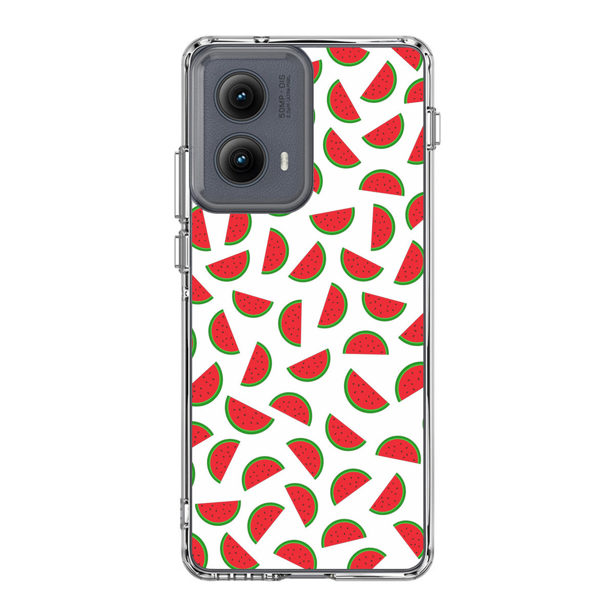 Watermelon Fruit Pattern White Motorola Edge 2024 Case