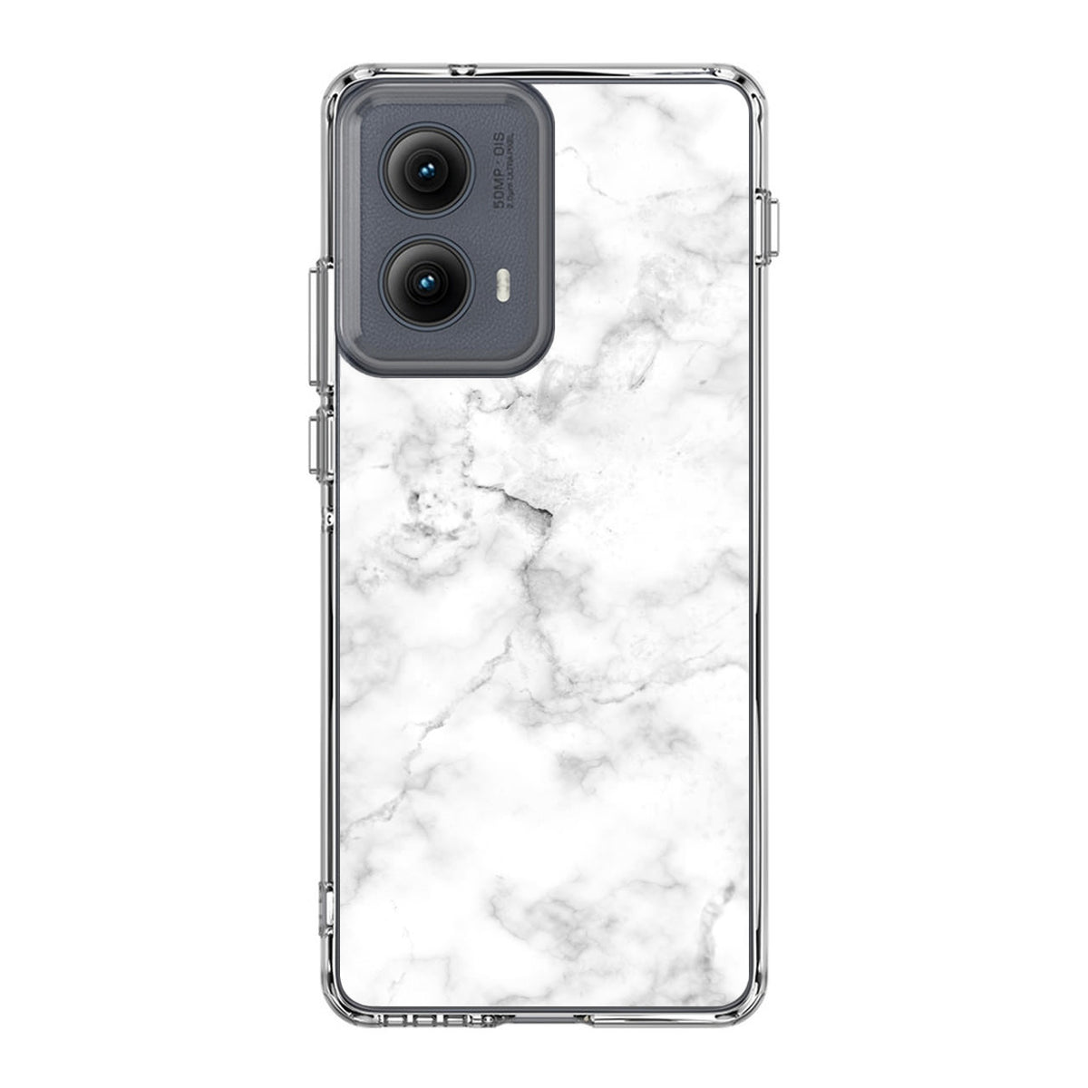 White Marble Motorola Edge 2024 Case