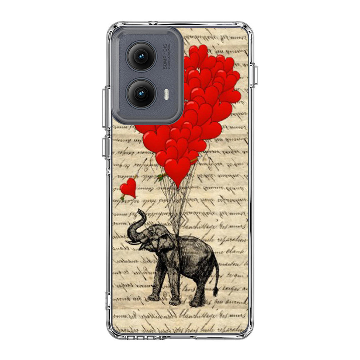 Elephant And Heart Motorola Edge 2024 Case