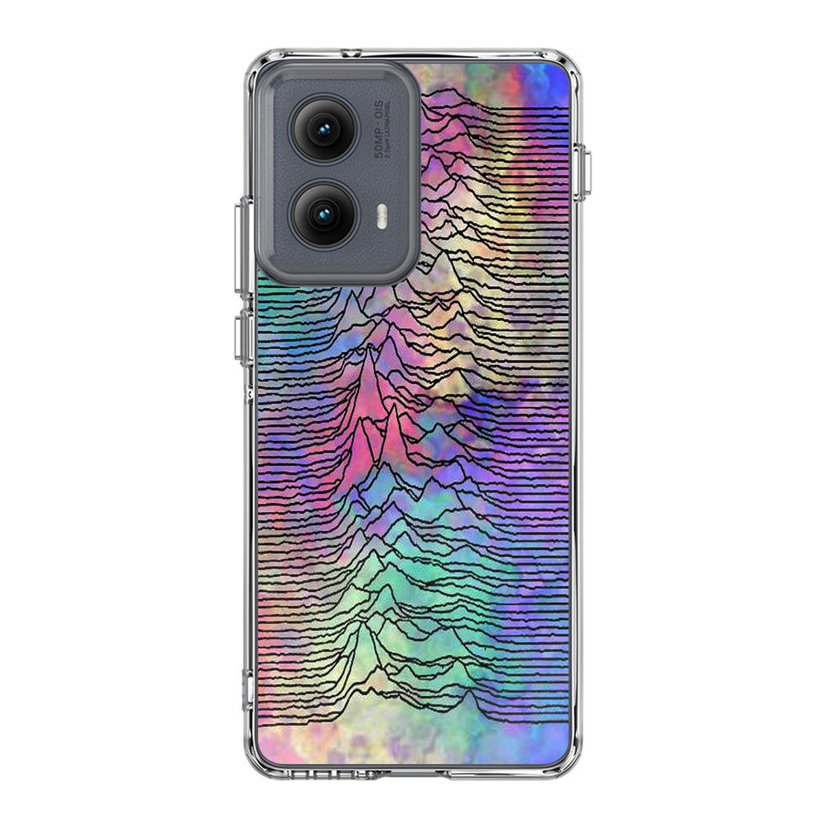 Joy Division Unknown Pleasures Colorful Motorola Edge 2024 Case