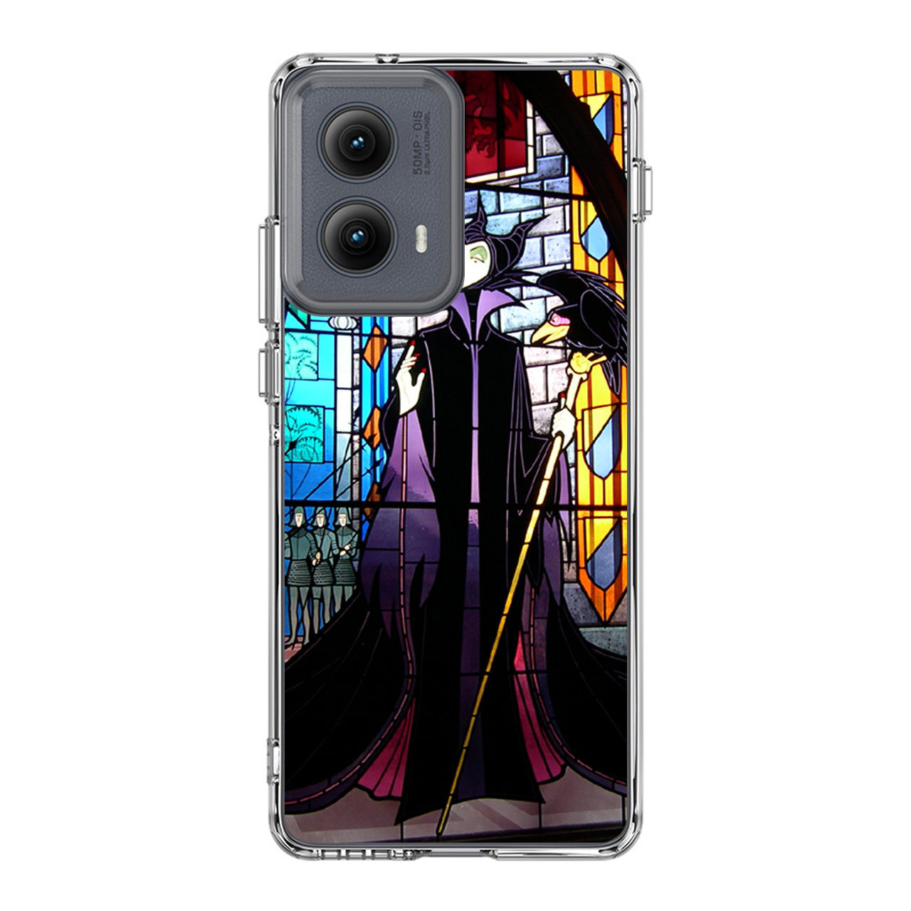 Maleficent Sleeping Beauty Glass Art Motorola Edge 2024 Case