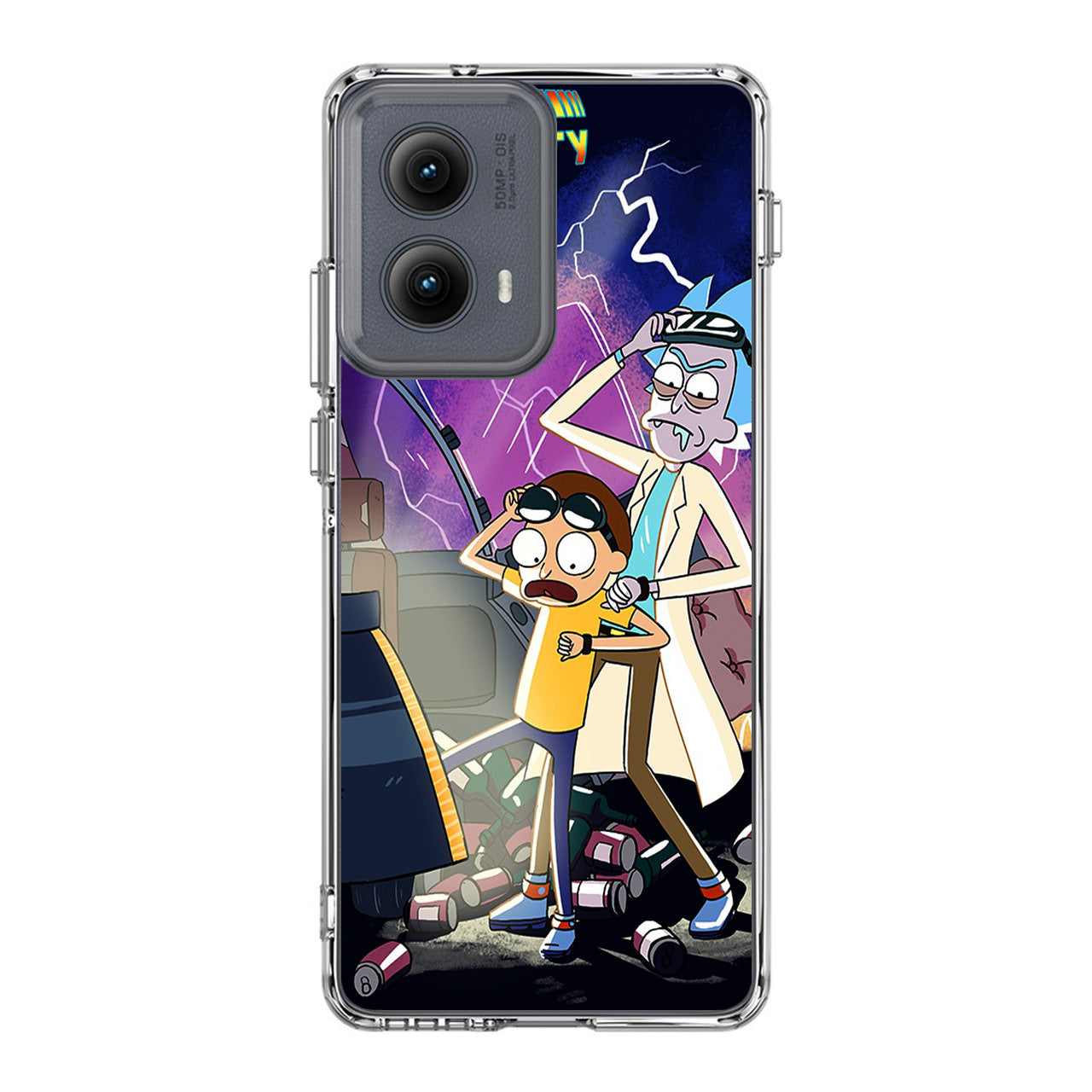 Rick And Morty Back To The Future Motorola Edge 2024 Case