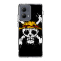 Straw Hat Pirate Logo Paint Motorola Edge 2024 Case