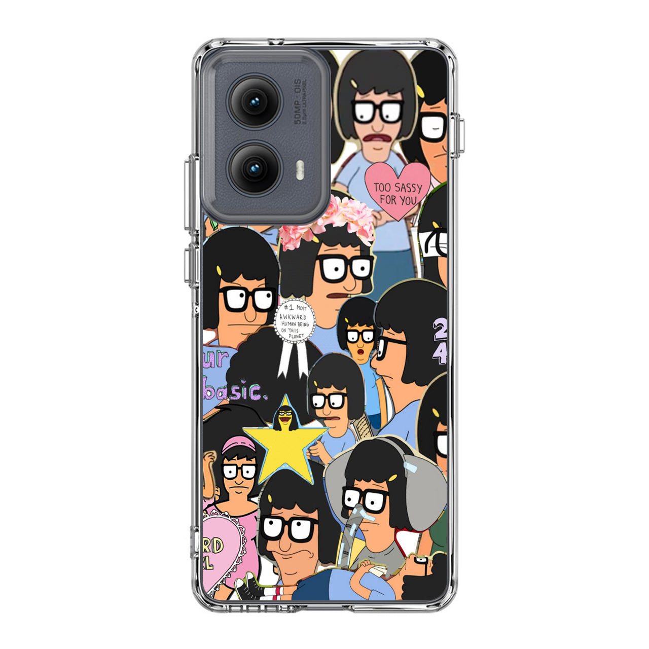 Tina Belcher Collage Motorola Edge 2024 Case