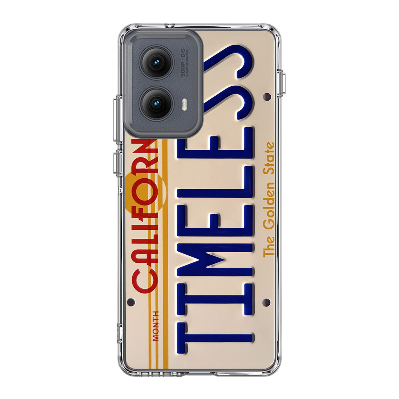 Back to the Future License Plate Timeless Motorola Edge 2024 Case