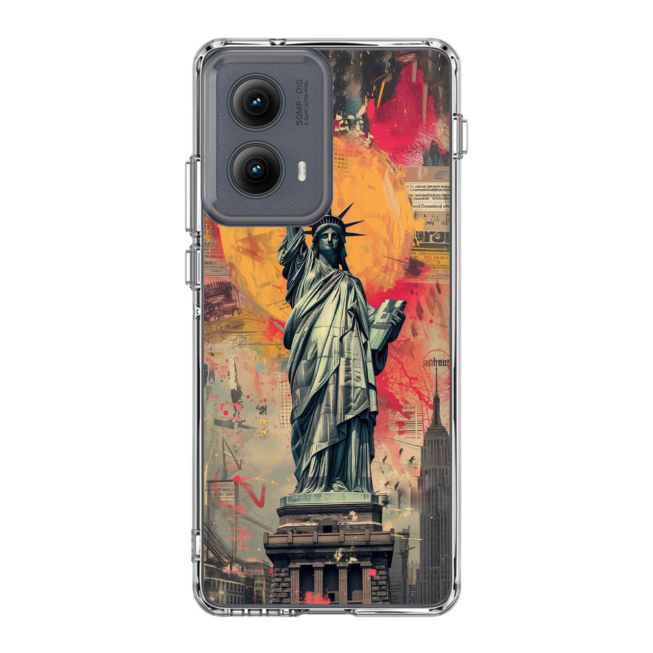 Canvas Art Statue of Liberty Motorola Edge 2024 Case