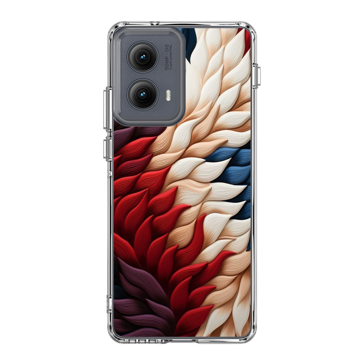 Colorful Feathers Art Motorola Edge 2024 Case
