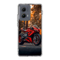 Crimson Velocity in Autumn Flame Motorola Edge 2024 Case