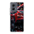 Red Sport Car in the Rain Motorola Edge 2024 Case