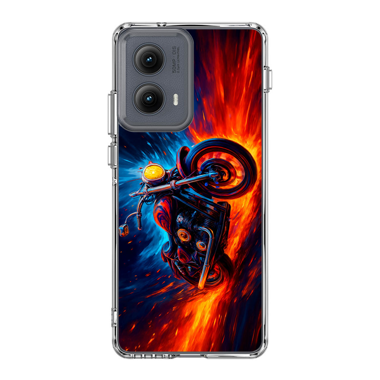 Ride Through Fire and Ice Motorola Edge 2024 Case