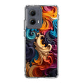 The Dance of Abstract Waves Motorola Edge 2024 Case