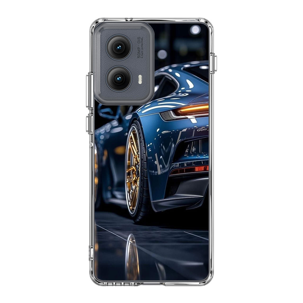 Velvet Thunder Elegance on Wheels Motorola Edge 2024 Case