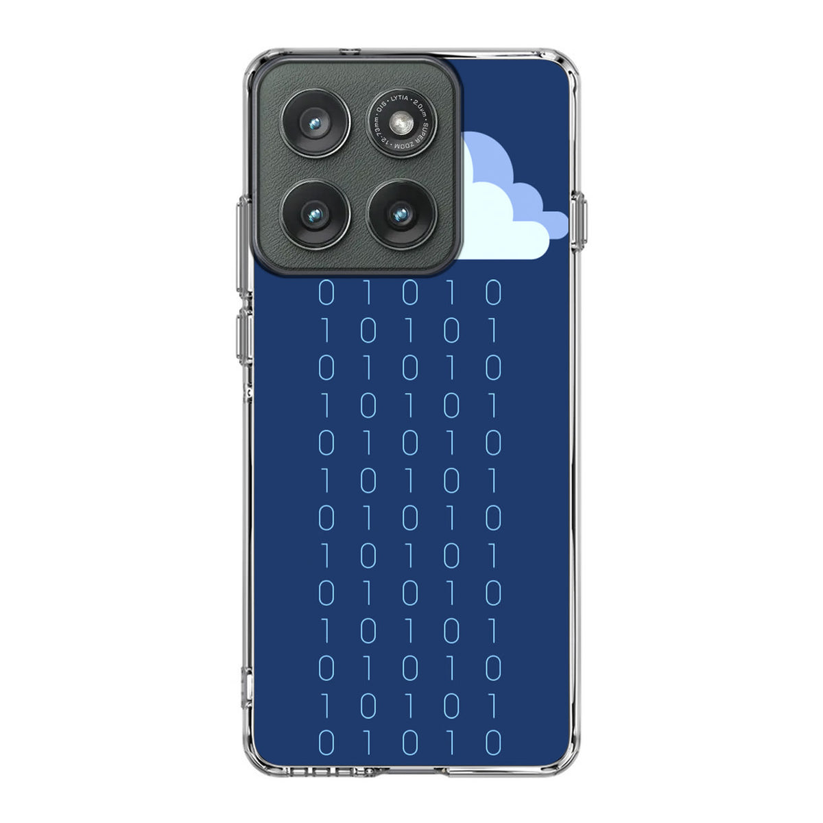 Abstract Binary Minimalist Motorola Edge 2025 Case