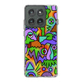 Abstract Colorful Doodle Art Motorola Edge 2025 Case