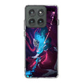 Abstract Purple Blue Art Motorola Edge 2025 Case