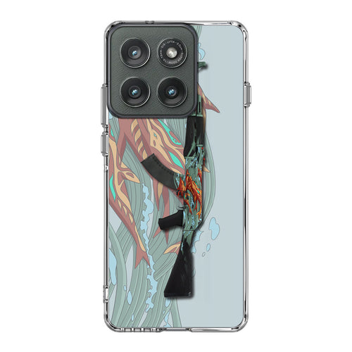 AK-47 Aquamarine Revenge Motorola Edge 2025 Case