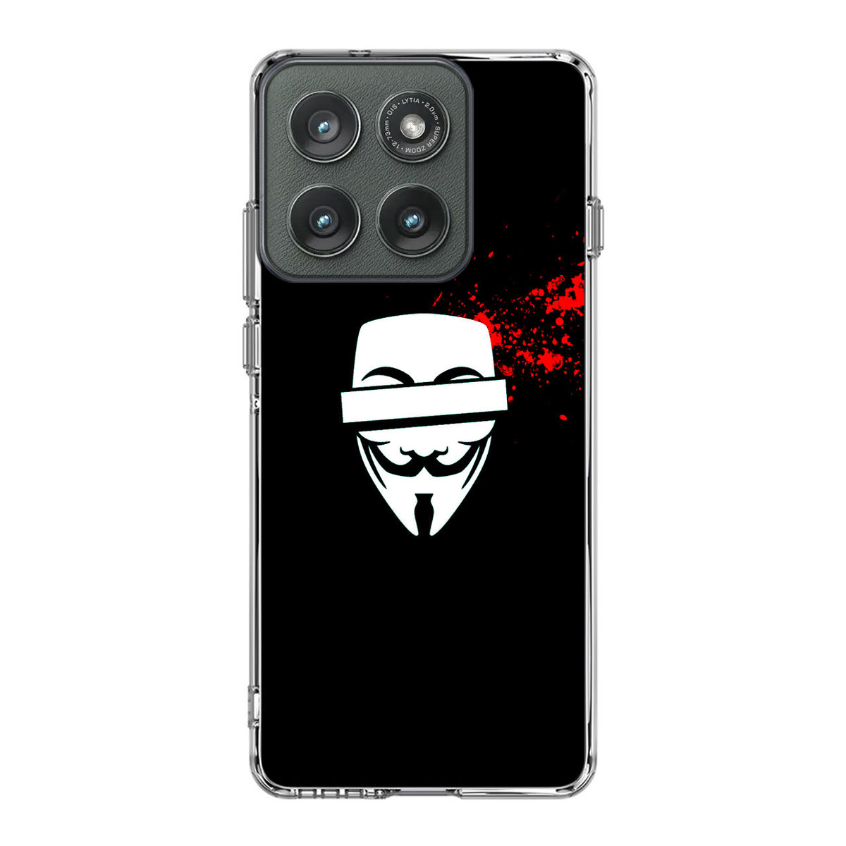 Anonymous Blood Splashes Motorola Edge 2025 Case