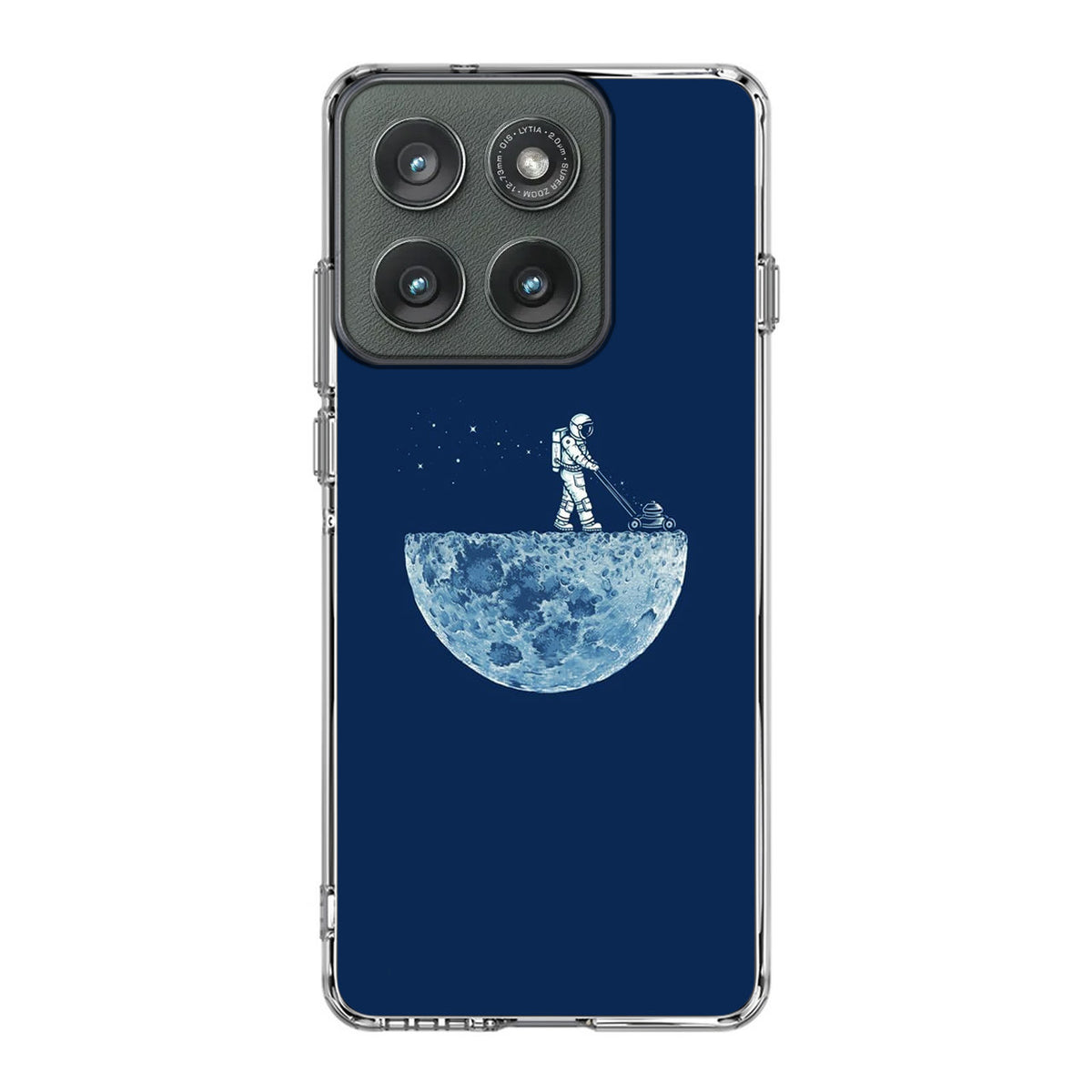 Astronaut Mowing The Moon Motorola Edge 2025 Case
