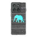 Aztec Elephant Turquoise Motorola Edge 2025 Case