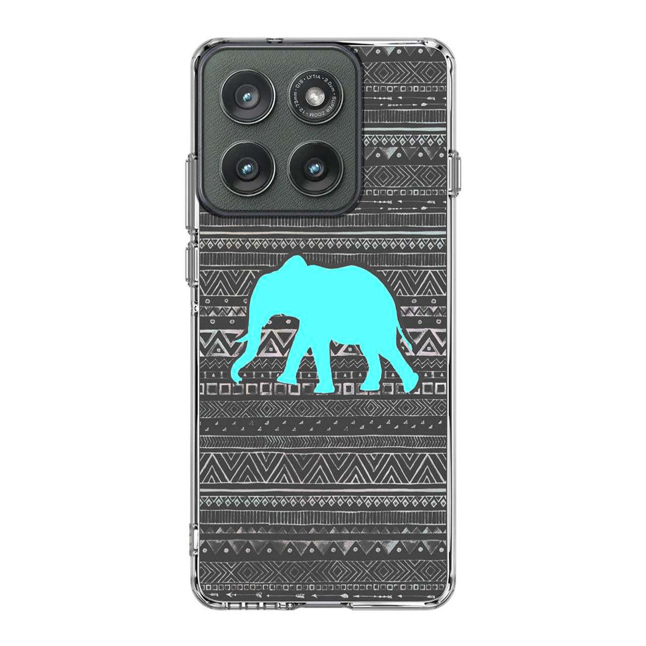 Aztec Elephant Turquoise Motorola Edge 2025 Case