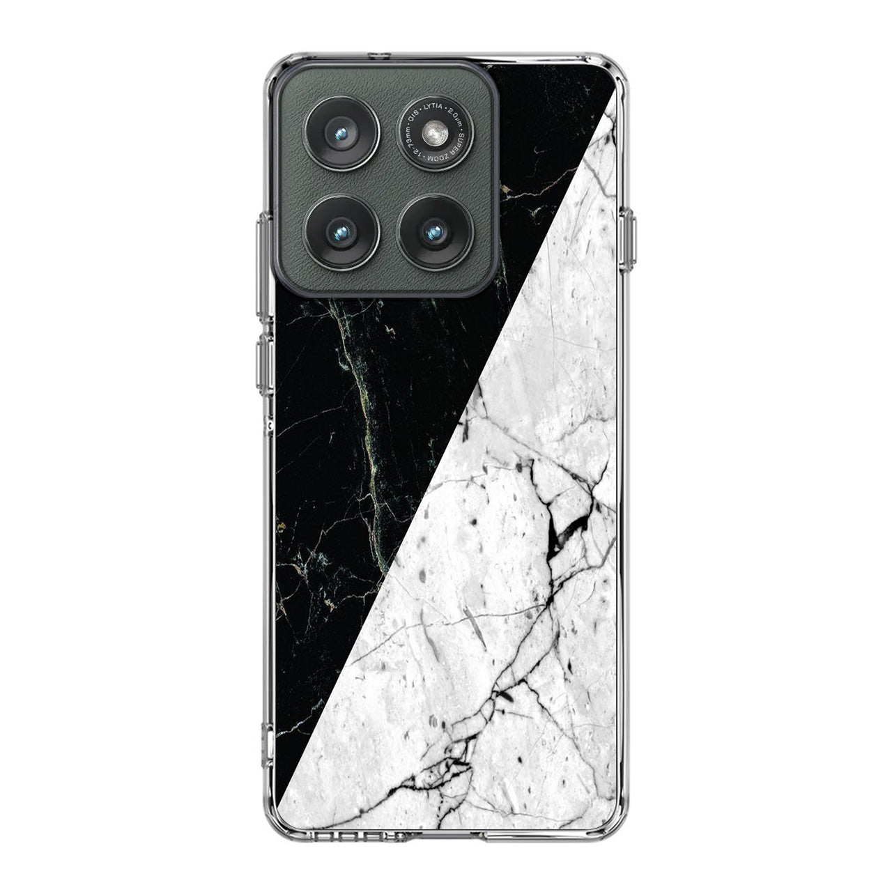 B&W Marble Motorola Edge 2025 Case