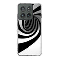 Black and White Twist Motorola Edge 2025 Case
