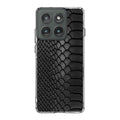 Black Snake Skin Texture Motorola Edge 2025 Case