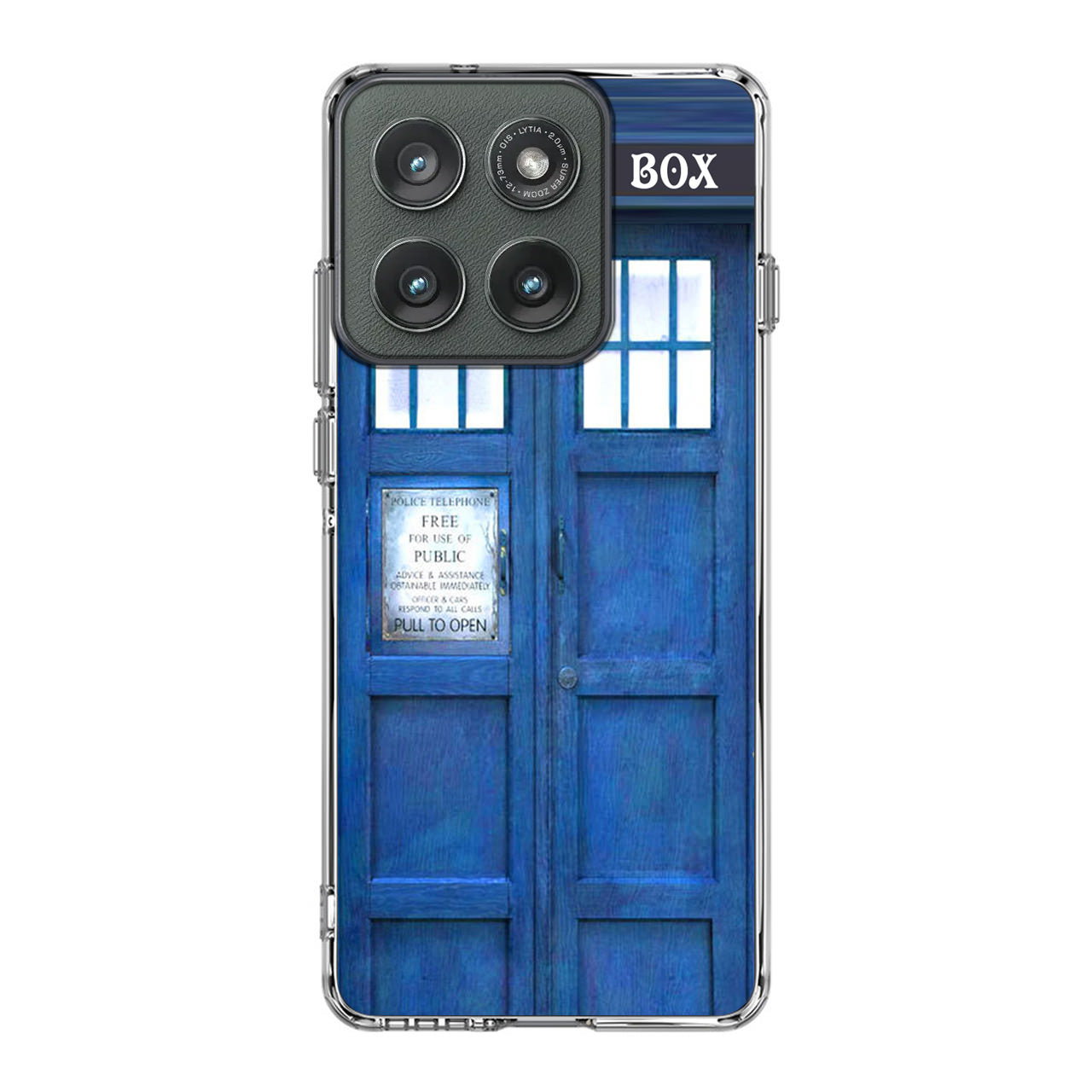 Blue Police Call Box Motorola Edge 2025 Case