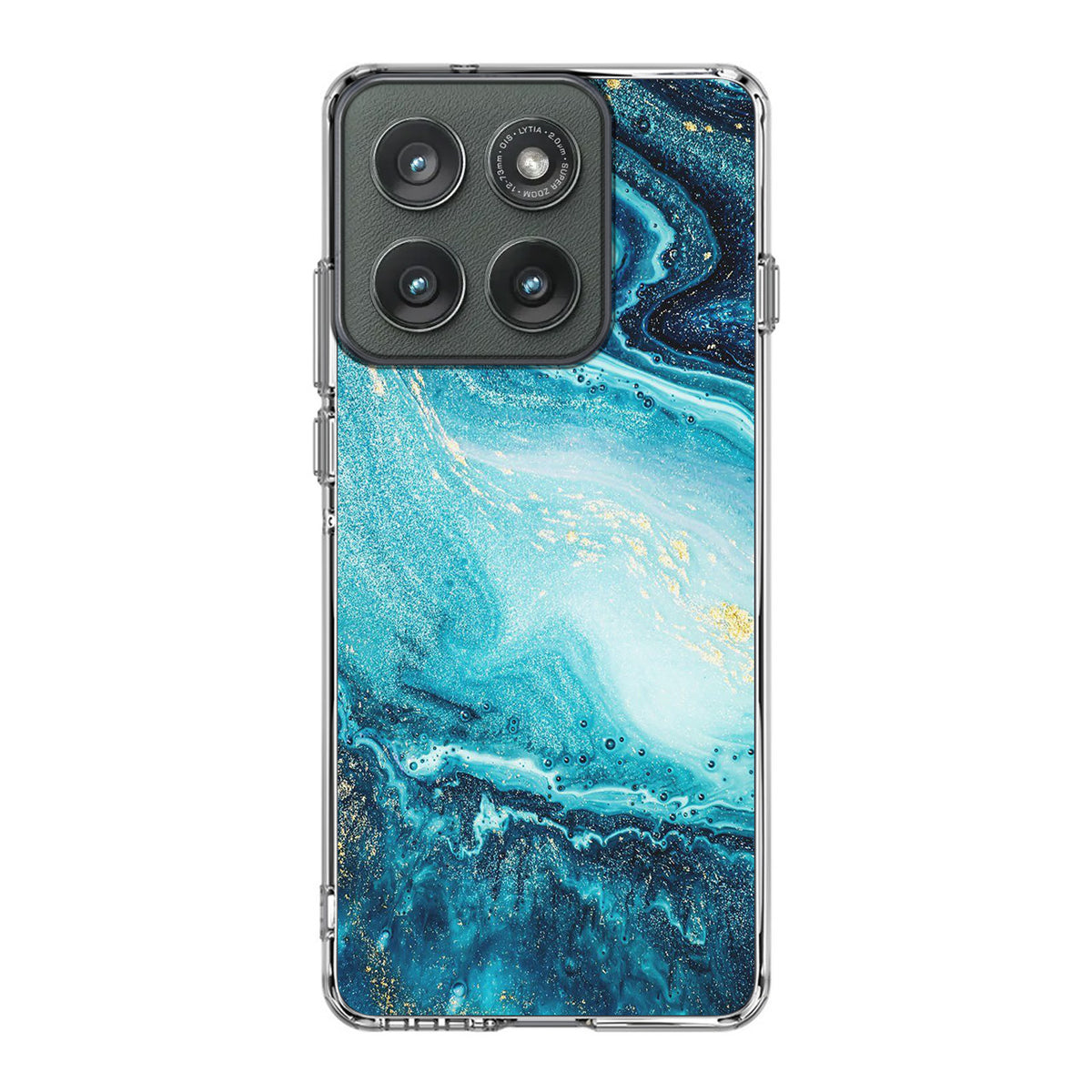 Blue Water Glitter Motorola Edge 2025 Case