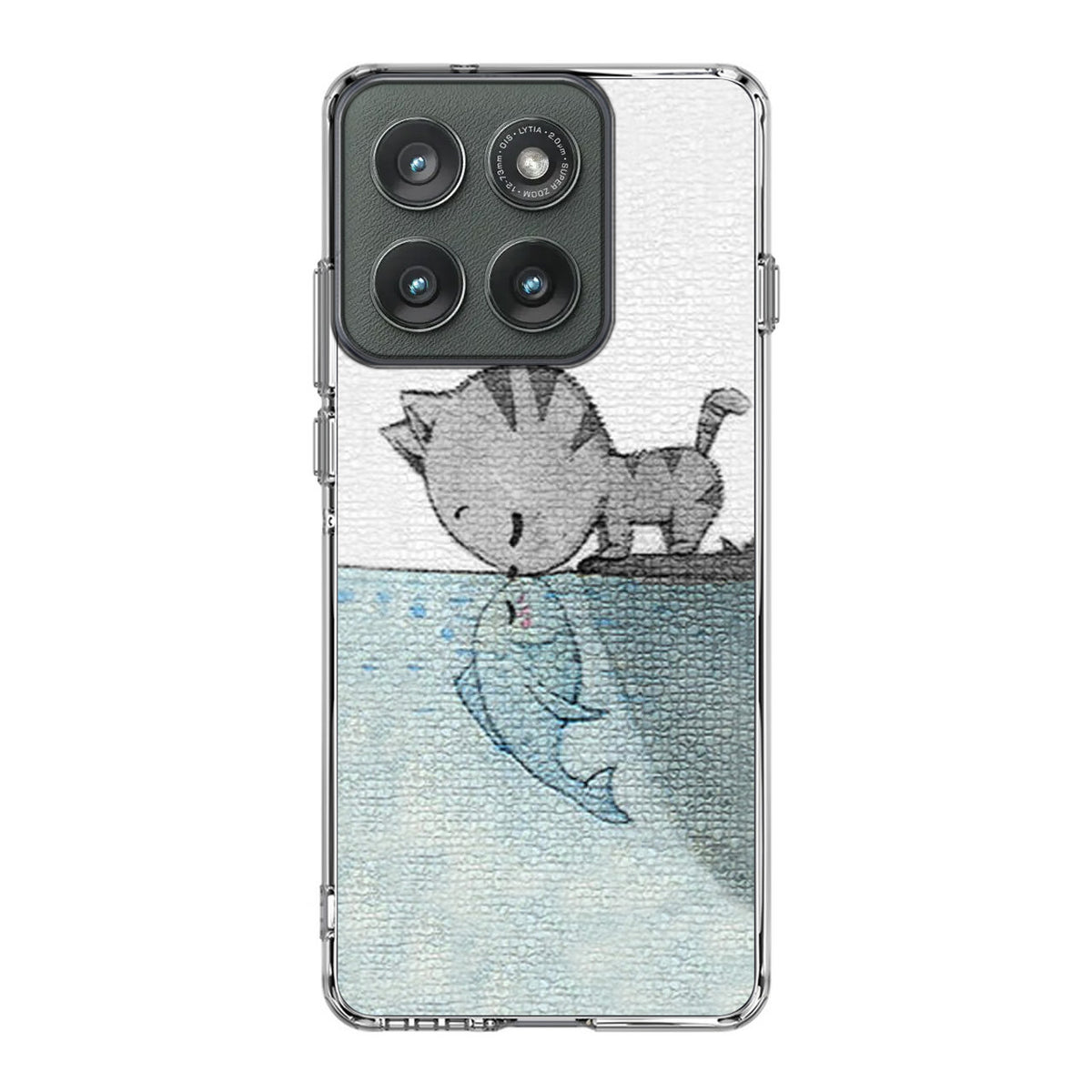Cat Fish Kisses Motorola Edge 2025 Case