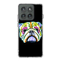 Colorful Bulldog Art Motorola Edge 2025 Case