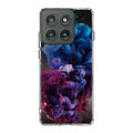 Colorful Dust Art on Black Motorola Edge 2025 Case