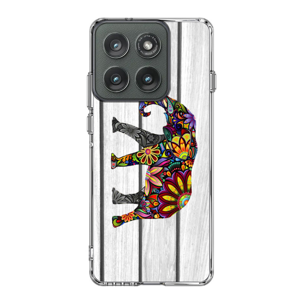 Colorful Elephant Flower Motorola Edge 2025 Case