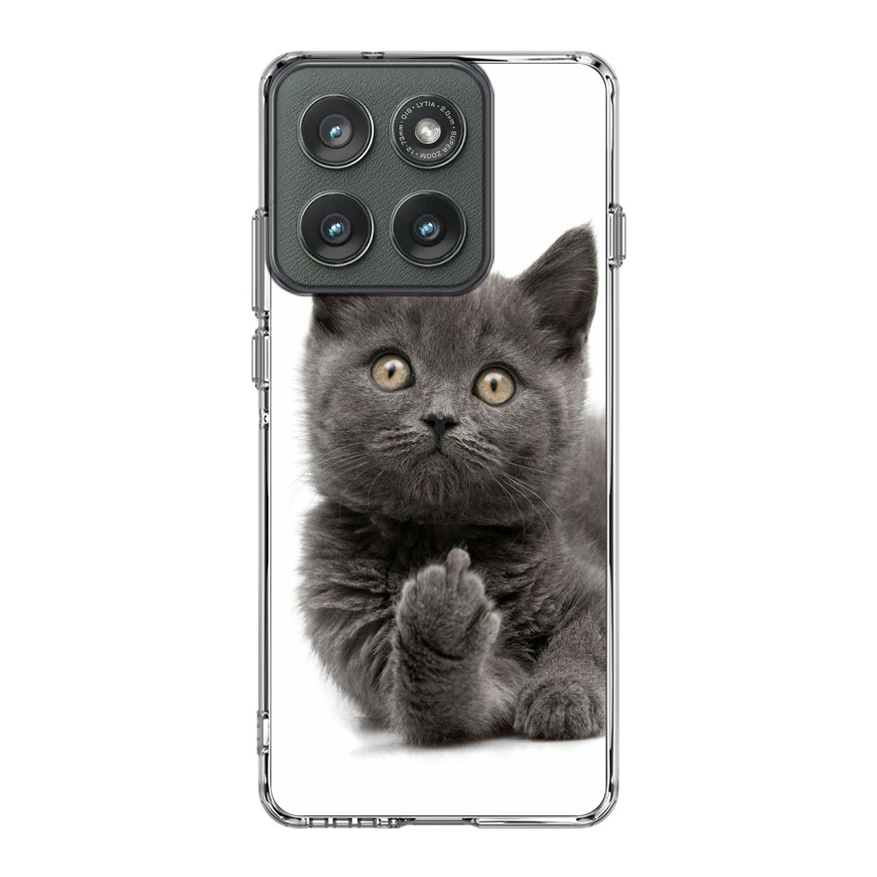 Finger British Shorthair Cat Motorola Edge 2025 Case