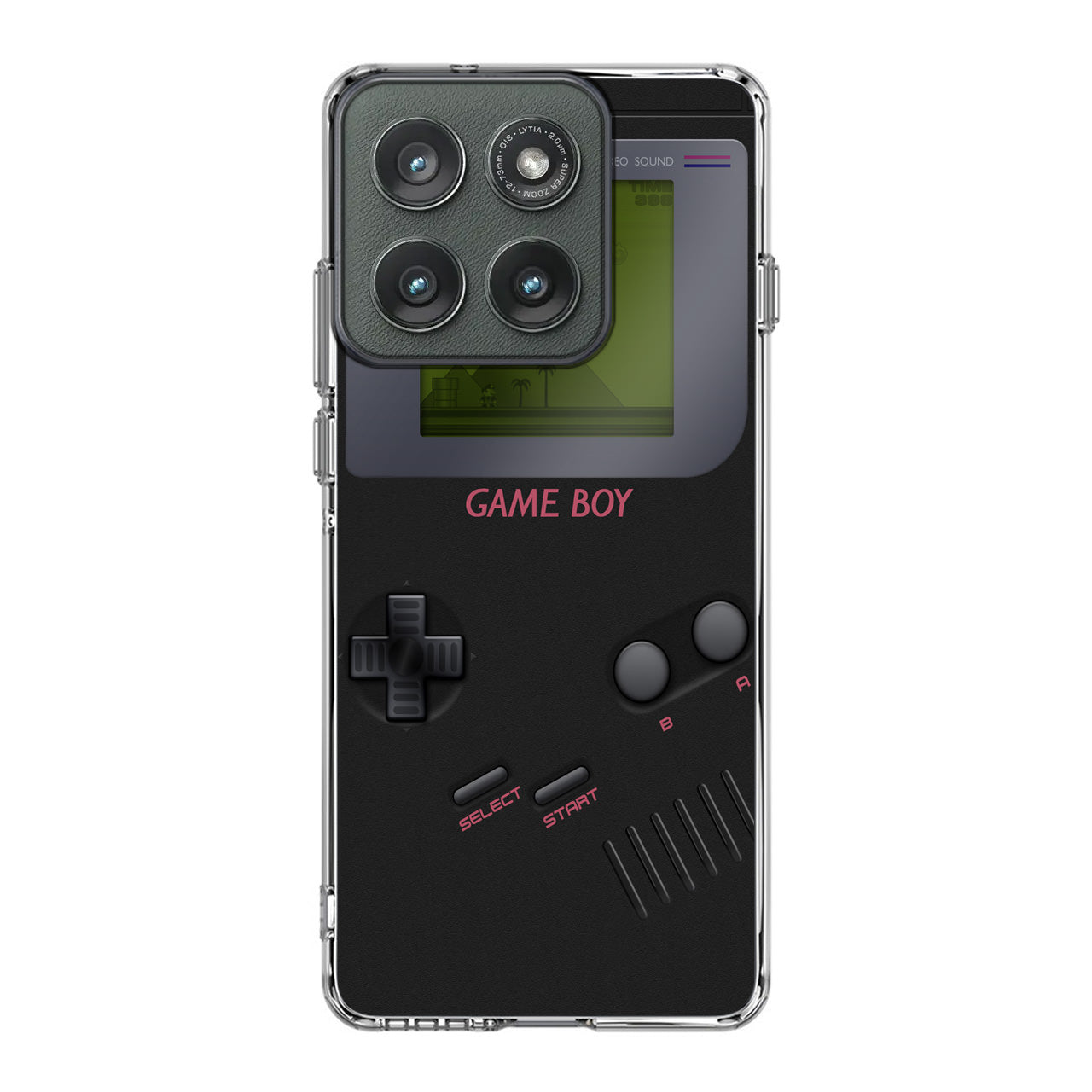 Game Boy Black Model Motorola Edge 2025 Case