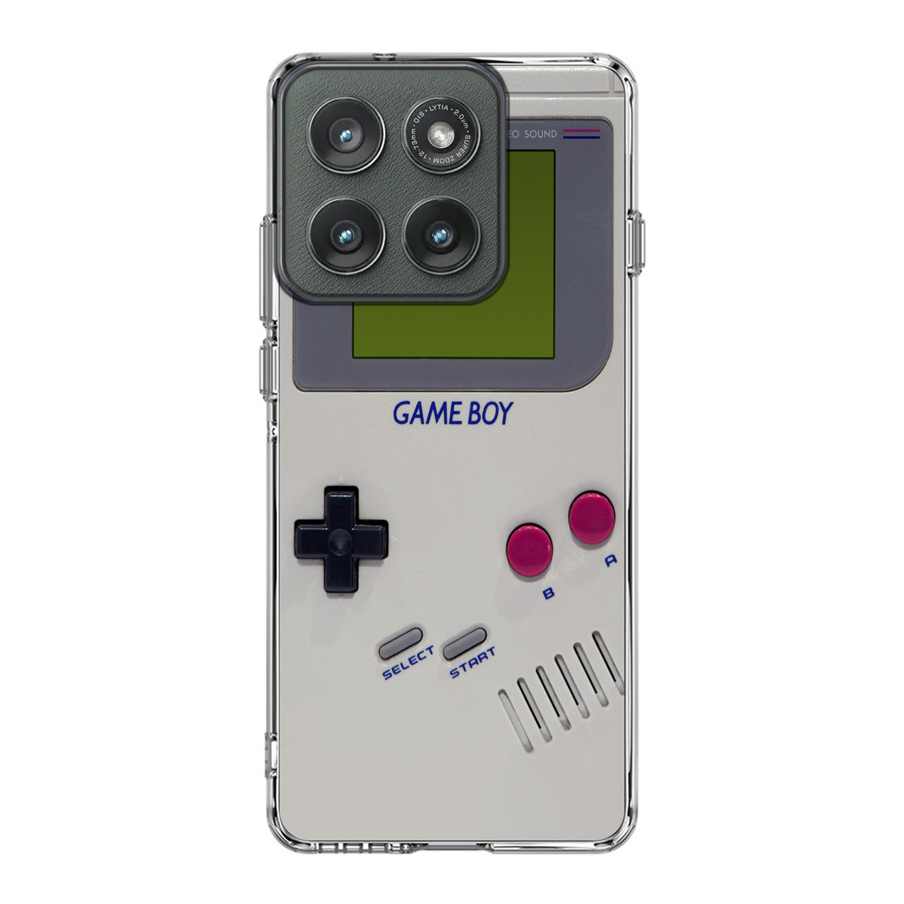 Game Boy Grey Model Motorola Edge 2025 Case