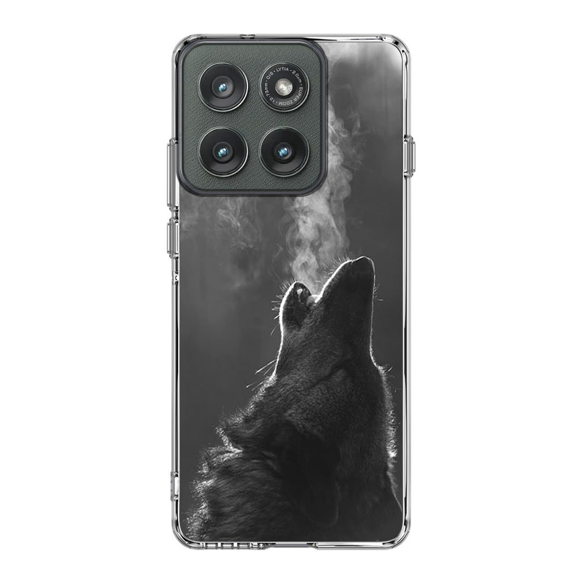 Howling Wolves Black and White Motorola Edge 2025 Case