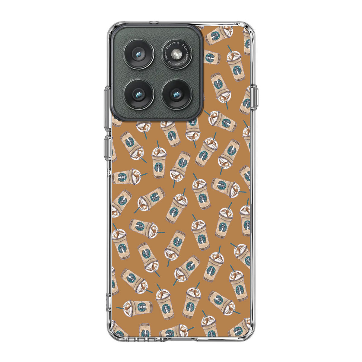 Iced Cappuccinos Lover Pattern Motorola Edge 2025 Case