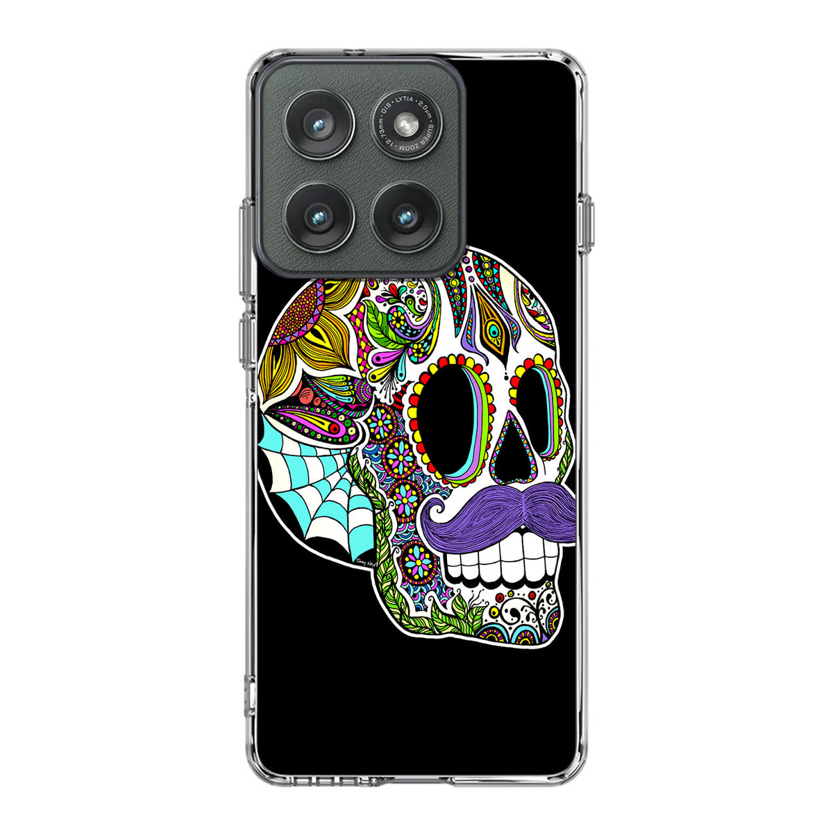 Mustache Sugar Skull Motorola Edge 2025 Case