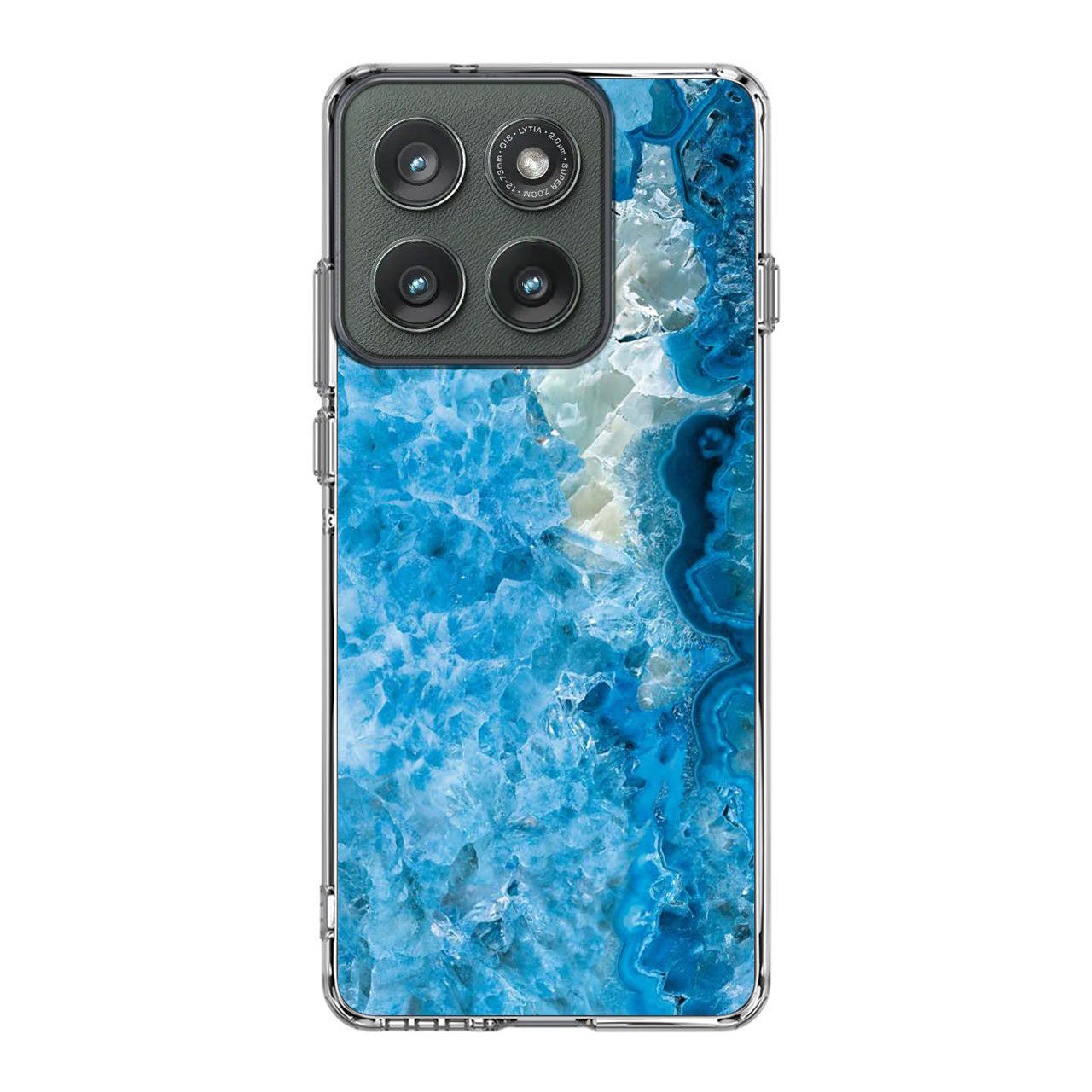 Navy Blue Marble Motorola Edge 2025 Case